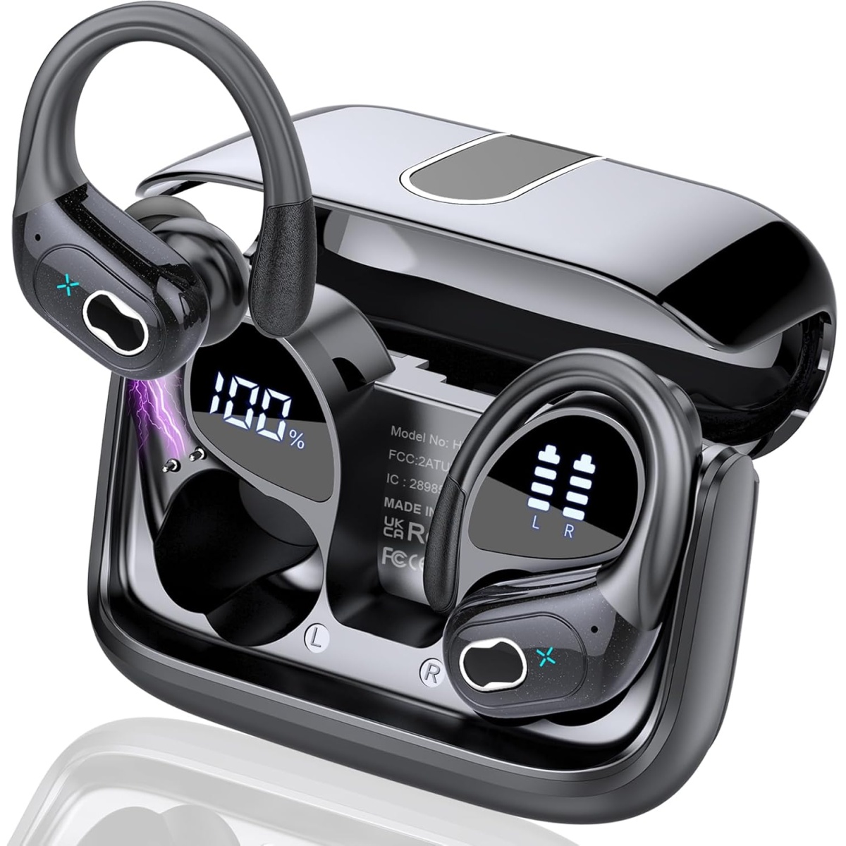 Aptkdoe HD65 True Wireless Earbuds for Workout/Running